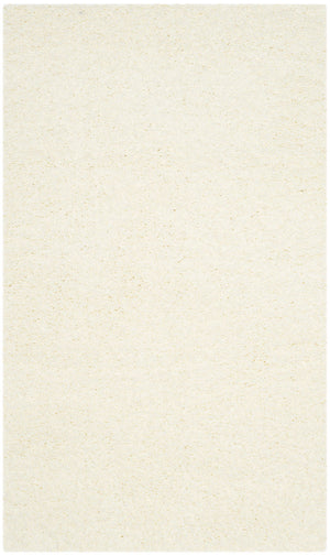 Safavieh Laguna Shag 303 Power Loomed Shag & Flokati Rug Ivory 5'-3" x 5'-3" Square