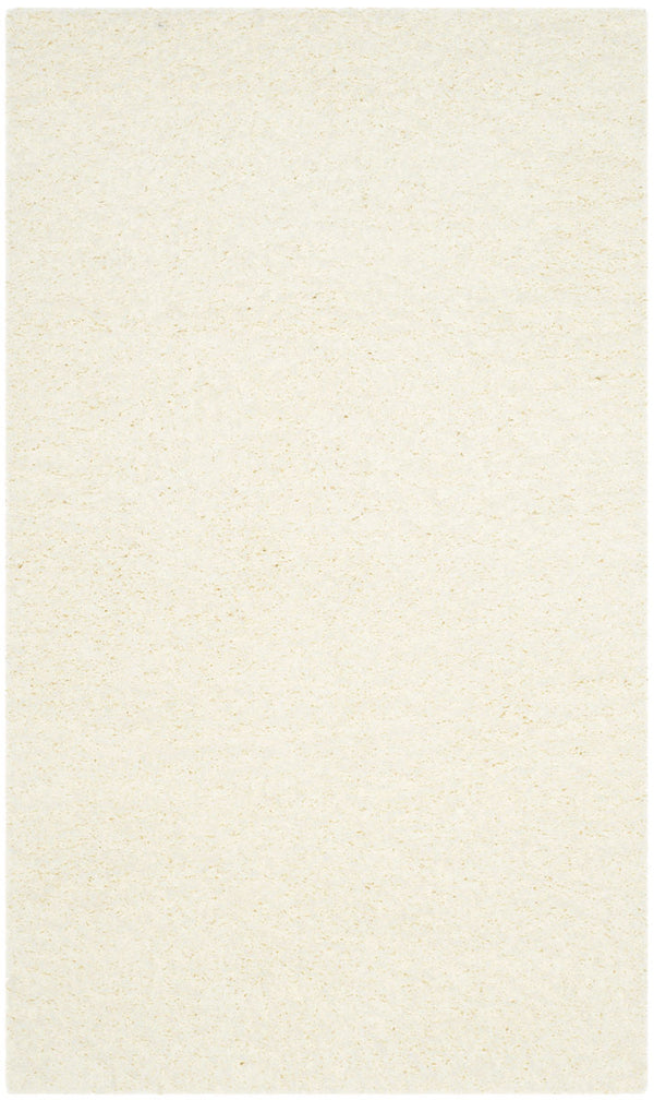 Safavieh Laguna Shag 303 Power Loomed Shag & Flokati Rug Ivory 5'-3" x 5'-3" Square