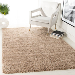 Safavieh Laguna Shag 303 Power Loomed Rug Sand 2'-3" x 4'