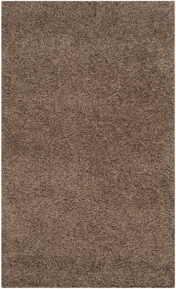 Safavieh Laguna Shag 303 Power Loomed Shag & Flokati Rug Taupe 2'-3" x 4'
