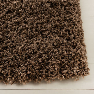 Safavieh Laguna Shag 303 Power Loomed Shag & Flokati Rug Taupe 2'-3" x 4'