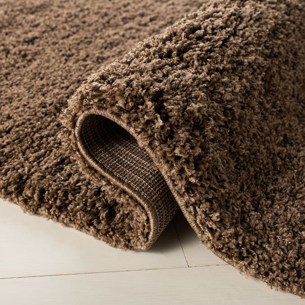 Safavieh Laguna Shag 303 Power Loomed Shag & Flokati Rug Taupe 2'-3" x 4'