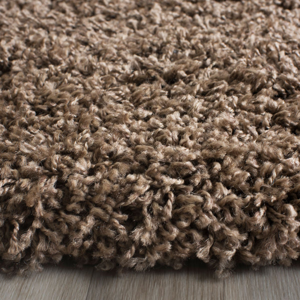 Safavieh Laguna Shag 303 Power Loomed Shag & Flokati Rug Taupe 2'-3" x 4'