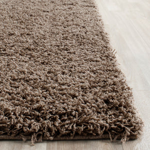 Safavieh Laguna Shag 303 Power Loomed Shag & Flokati Rug Taupe 2'-3" x 4'