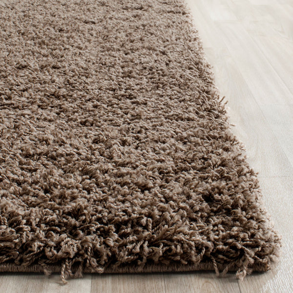 Safavieh Laguna Shag 303 Power Loomed Shag & Flokati Rug Taupe 2'-3" x 4'