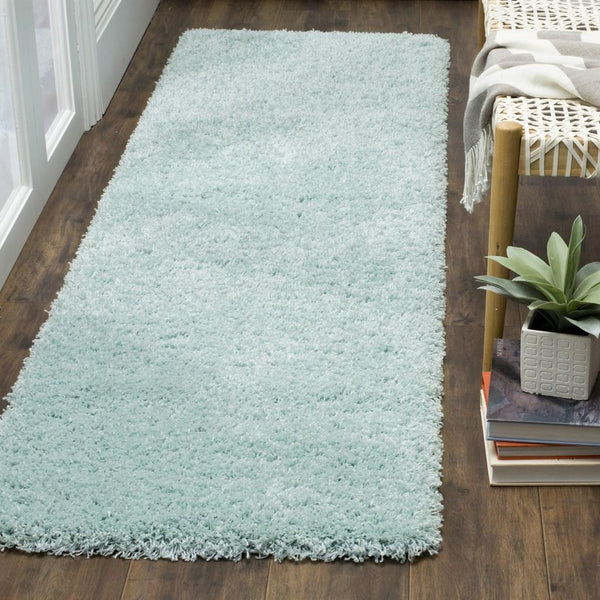 Safavieh Laguna Shag 303 Power Loomed Shag & Flokati Rug Light Blue SGL303E-212