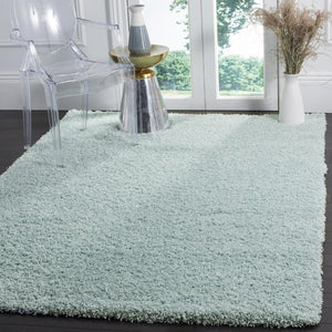 Safavieh Laguna Shag 303 Power Loomed Shag & Flokati Rug Light Blue SGL303E-212