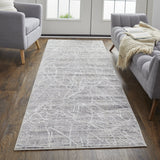 Feizy Rugs Lennon Abstract Distressed Rug - Durable Polyester & Polypropylene For Sophisticated Home Décor Taupe,Gray Polyester,Polypropylene Len39fzfbgeivyi1c