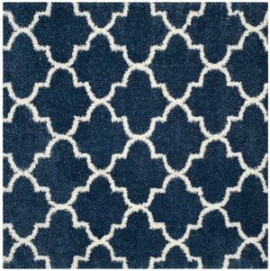 Safavieh Montreal Shag 832 Power Loomed Shag & Flokati Rug Blue / Ivory SGM832A-3