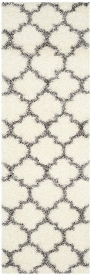 Safavieh Montreal Shag 832 Power Loomed Shag & Flokati Rug Ivory / Grey SGM832B-3