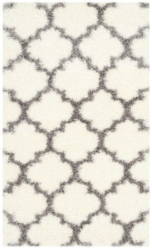 Safavieh Montreal Shag 832 Power Loomed Shag & Flokati Rug Ivory / Grey SGM832B-3