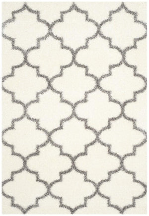 Safavieh Montreal Shag 832 Power Loomed Shag & Flokati Rug Ivory / Grey SGM832B-3