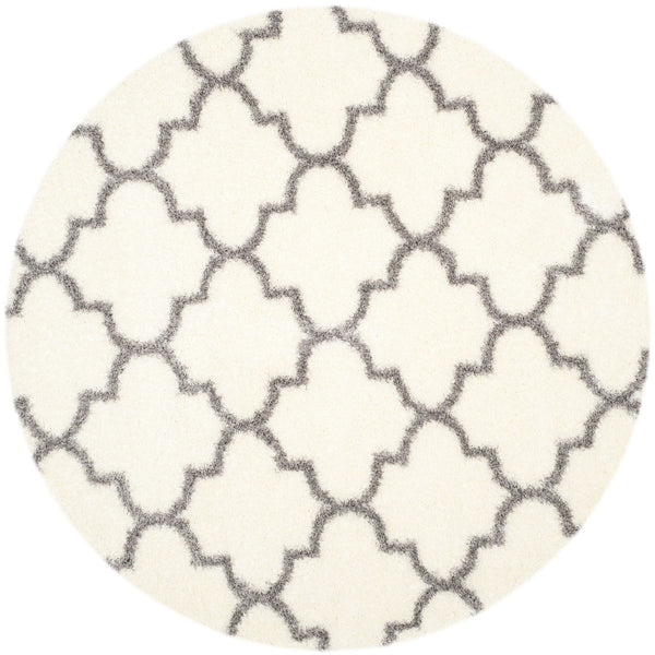Safavieh Montreal Shag 832 Power Loomed Shag & Flokati Rug Ivory / Grey SGM832B-3