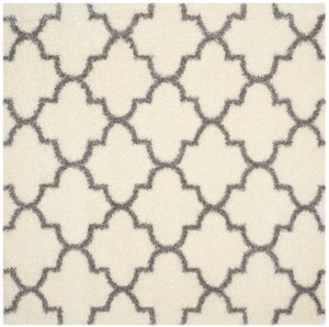 Safavieh Montreal Shag 832 Power Loomed Shag & Flokati Rug Ivory / Grey SGM832B-3