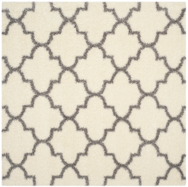 Safavieh Montreal Shag 832 Power Loomed Shag & Flokati Rug Ivory / Grey SGM832B-3