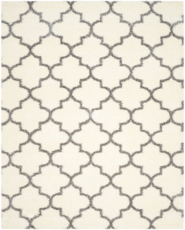 Safavieh Montreal Shag 832 Power Loomed Shag & Flokati Rug Ivory / Grey SGM832B-3