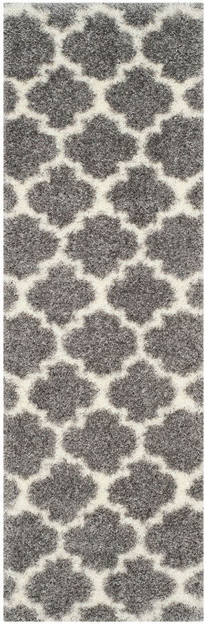 Safavieh Montreal Shag 832 Power Loomed Shag & Flokati Rug Grey / Ivory SGM832D-3