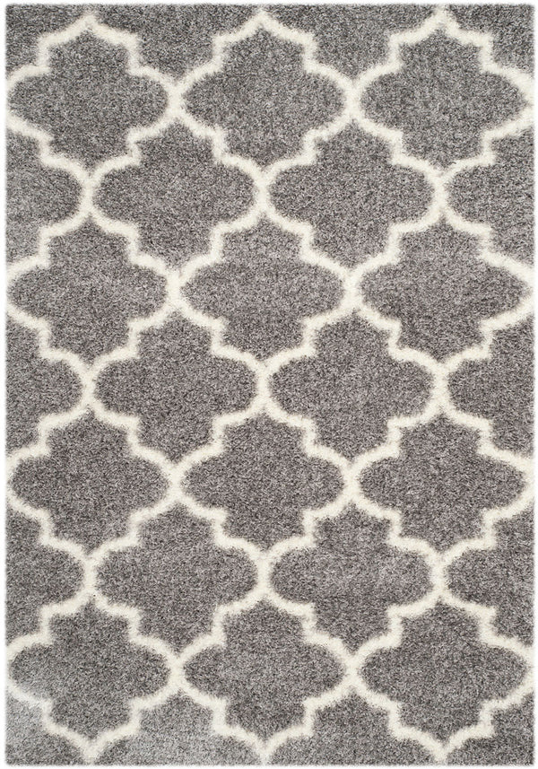 Safavieh Montreal Shag 832 Power Loomed Shag & Flokati Rug Grey / Ivory SGM832D-3