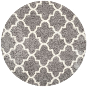 Safavieh Montreal Shag 832 Power Loomed Shag & Flokati Rug Grey / Ivory SGM832D-3
