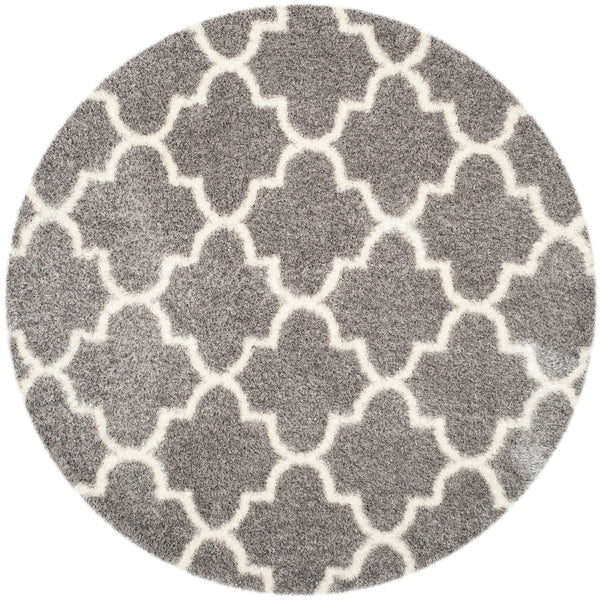 Safavieh Montreal Shag 832 Power Loomed Shag & Flokati Rug Grey / Ivory SGM832D-3