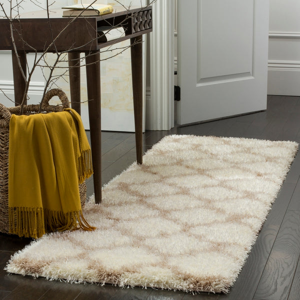 Safavieh Montreal Shag 832 Power Loomed Shag & Flokati Rug Ivory / Beige SGM832F-3