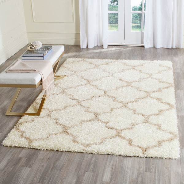 Safavieh Montreal Shag 832 Power Loomed Shag & Flokati Rug Ivory / Beige SGM832F-3