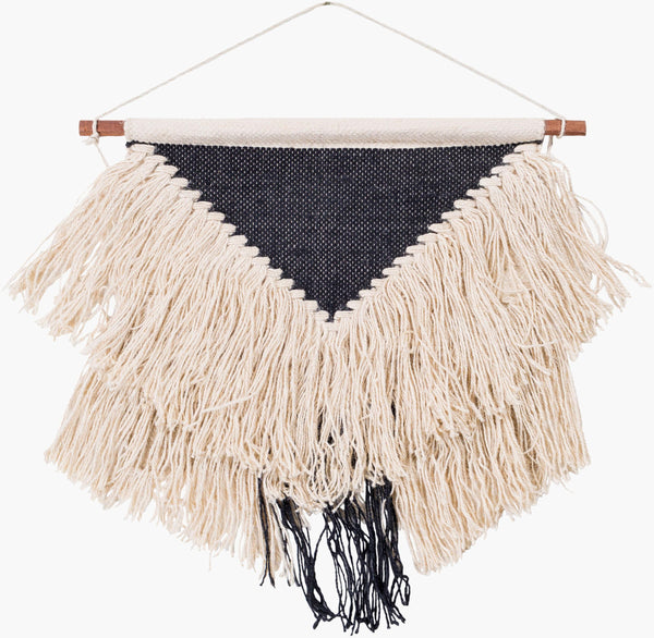 Surya Santiago 24"H X 22"W Elegant Global-inspired Wall Hanging – Durable, Charming Decor For Your Home Cream Jute,Wood Sgo1000-110110