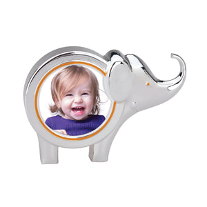 Lenox Reed and Barton Jungle Parade Silverplate Elephant Photo Frame Metallic, SLVR PLATE METAL 9134