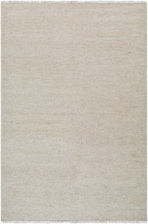 Surya Saga Handmade Rug 10' X 14' - Luxurious Cotton & New Zealand Wool, Low-pile Elegance For Your Home Beige Nz Wool,Cotton Sgs2305-1014