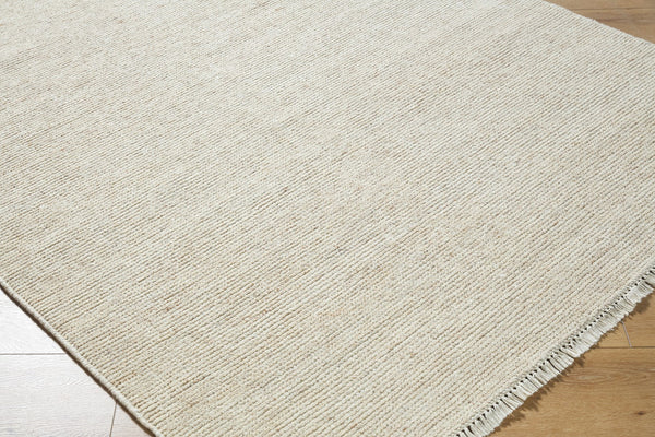 Surya Saga Handmade Rug 10' X 14' - Luxurious Cotton & New Zealand Wool, Low-pile Elegance For Your Home Beige Nz Wool,Cotton Sgs2305-1014