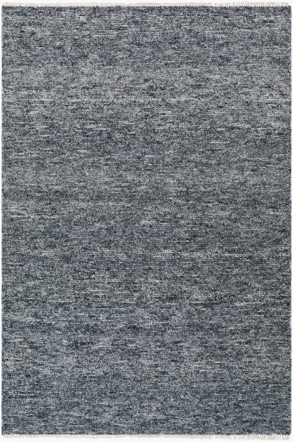 Surya Saga Handmade Rug 10' X 14' - Luxurious Cotton & New Zealand Wool, Low-pile Elegance For Your Home Charcoal Nz Wool,Cotton Sgs2306-69