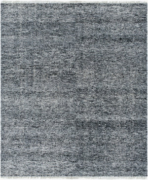 Surya Saga Handmade Rug 10' X 14' - Luxurious Cotton & New Zealand Wool, Low-pile Elegance For Your Home Charcoal Nz Wool,Cotton Sgs2306-810