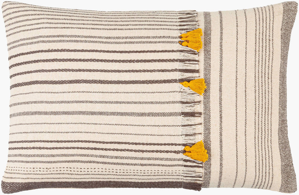 Surya Springville Cozy 14"L X 22"W Cotton Lumbar Pillow Cover - Charming Cottage Style Home Decor Accent Cream Cotton,Cotton Sgv001-1422