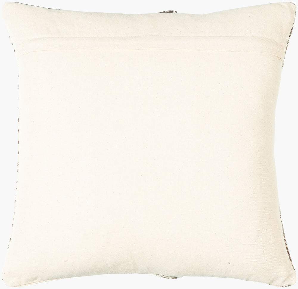 Surya Springville 18" Cotton Accent Pillow Cover - Cozy Cottage Style, Woven Design, Easy Care Charm! Cream Cotton,Cotton Sgv001-1818p