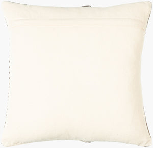 Surya Springville 18" Cotton Accent Pillow Cover - Cozy Cottage Style, Woven Design, Easy Care Charm! Cream Cotton,Cotton Sgv001-2020d
