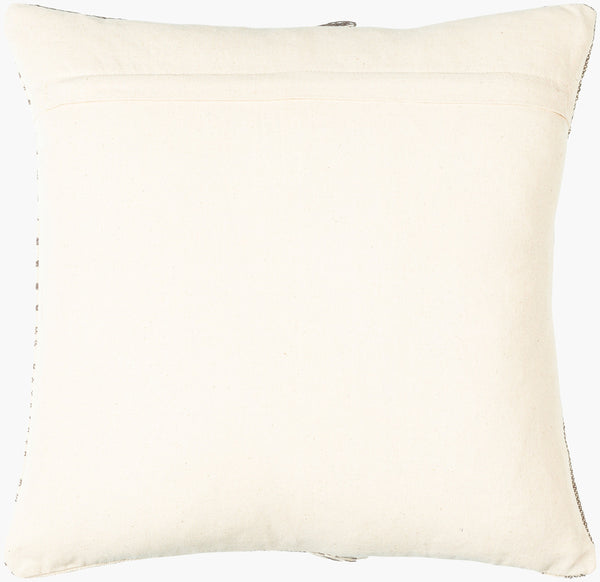 Surya Springville 18" Cotton Accent Pillow Cover - Cozy Cottage Style, Woven Design, Easy Care Charm! Cream Cotton,Cotton Sgv001-2020d