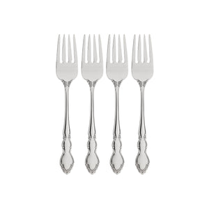 Lenox Oneida Dover Fine Flatware Salad Forks, Set of 4 Metallic, STAINLESS METAL 2766004D