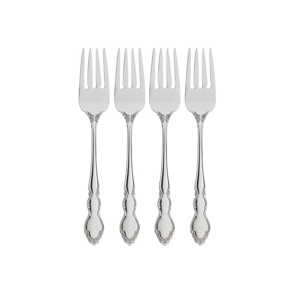 Lenox Oneida Dover Fine Flatware Salad Forks, Set of 4 Metallic, STAINLESS METAL 2766004D