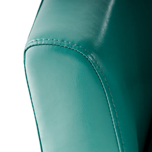 English Elm Swivel Barrel Club Chair Upholstered 360 Degree Base for Living Room Reading Nook Turquoise 57685.00TUR