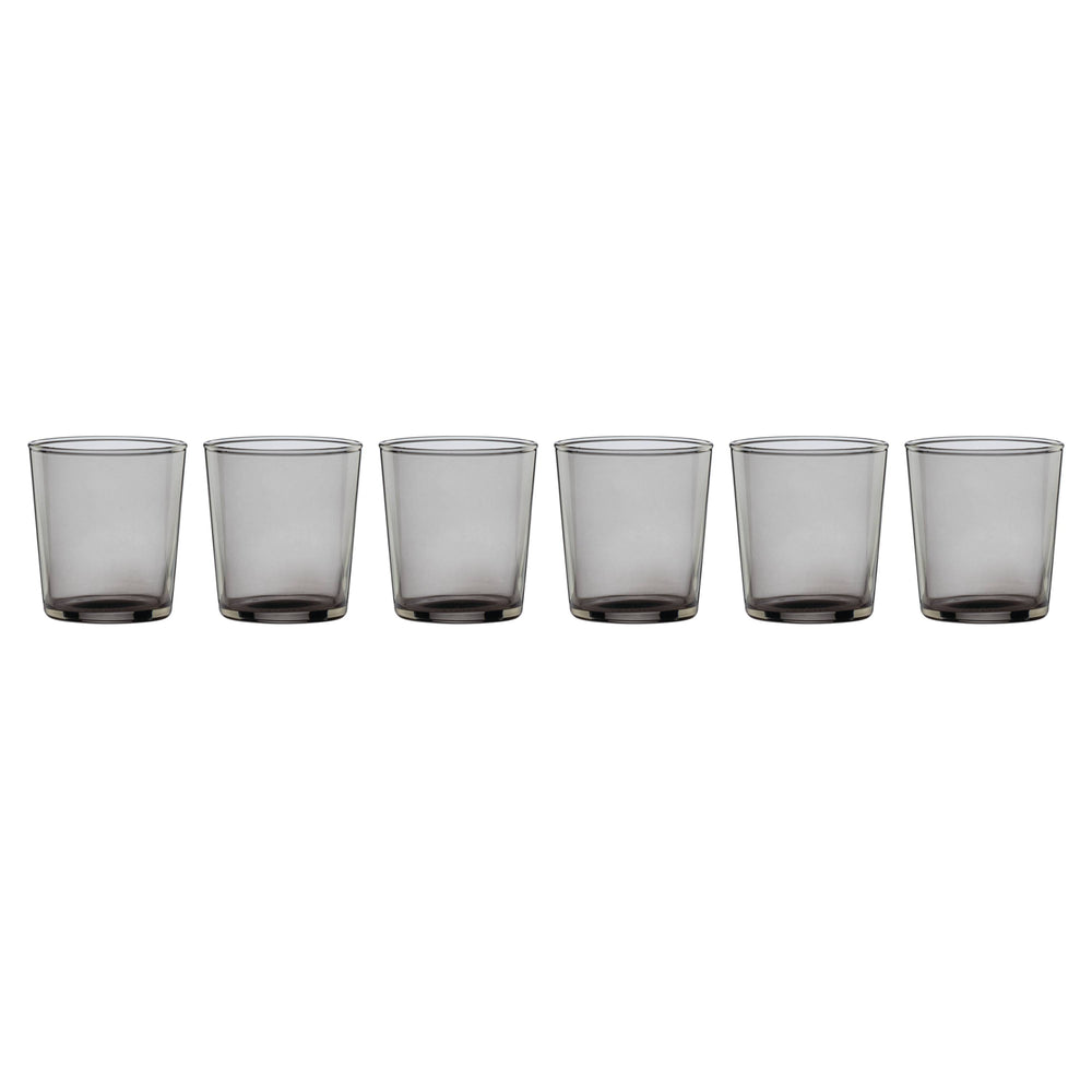 Lenox Oneida Stackables Smoke Shot Glasses, Set of 6 Taupe ,Grey, SMOKE GLASS,CRYSTAL 895983
