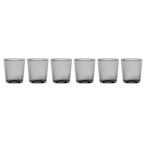 Lenox Oneida Stackables Smoke Shot Glasses, Set of 6 Taupe ,Grey, SMOKE GLASS,CRYSTAL 895983