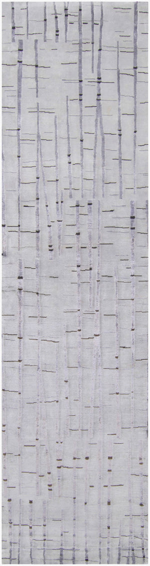 Surya Shibui Sh-7400 Handmade 2' X 3' Rug - Luxurious Viscose & Wool Blend, Artisanal Quality, Elegant Style Gray Nz Wool,Viscose Sh7404-2610