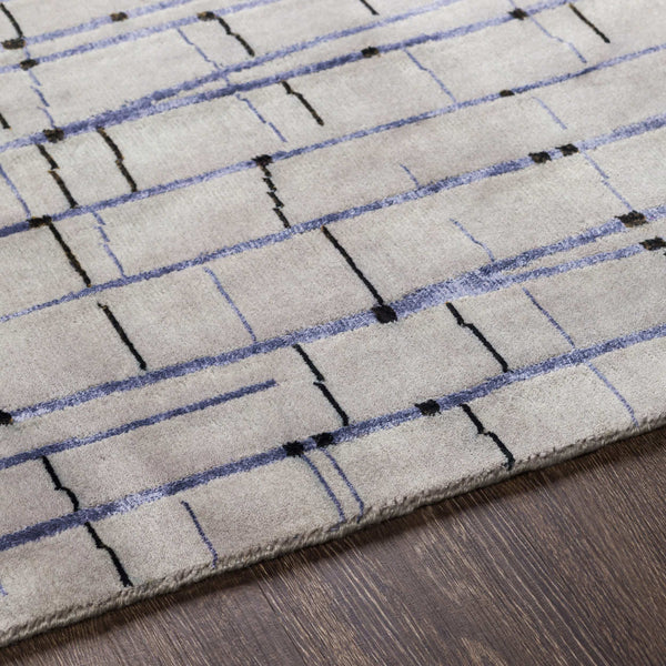 Surya Shibui Sh-7400 Handmade 2' X 3' Rug - Luxurious Viscose & Wool Blend, Artisanal Quality, Elegant Style Gray Nz Wool,Viscose Sh7404-58