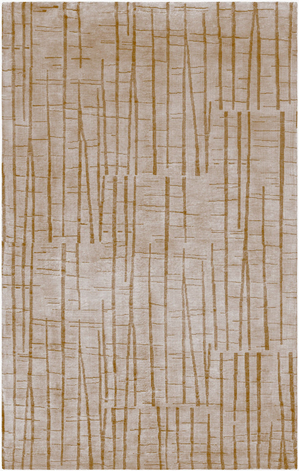 Surya Shibui Sh-7400 Handmade 2' X 3' Rug - Luxurious Viscose & Wool Blend, Artisanal Quality, Elegant Style Brown Nz Wool,Viscose Sh7409-58