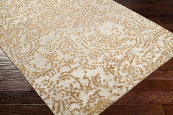 Surya Shibui 5' X 8' Hand-knotted Rug In Viscose & New Zealand Wool - Luxurious, Easy To Maintain Beauty! Light Brown Nz Wool,Viscose Sh7412-58