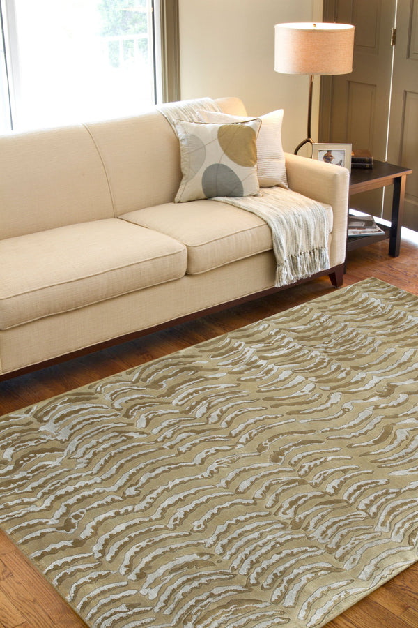Surya Shibui Sh-7400 Handmade 2' X 3' Rug - Luxurious Viscose & Wool Blend, Artisanal Quality, Elegant Style  Nz Wool,Viscose Sh7416-46