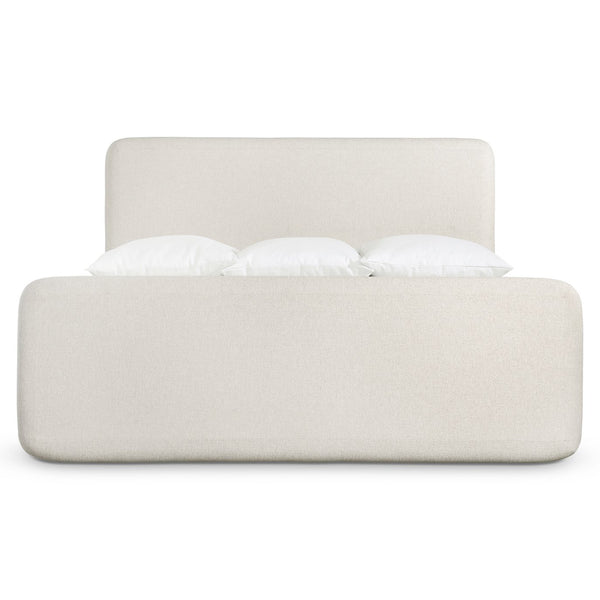 Bernhardt Bernhardt Antibes King Panel Bed With Plush Rounded Upholstery, Custom Fabrics, Streamlined Silhouette K2053