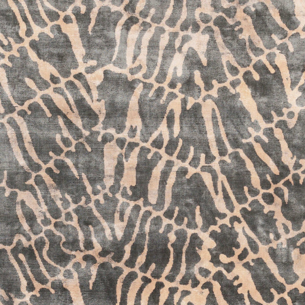 Surya Shibori Shb-8002 8' X 11' Hand Loomed Rug - Modern Viscose Design, Low Pile, Elegant Home Decor Charcoal Viscose Shb8002-811