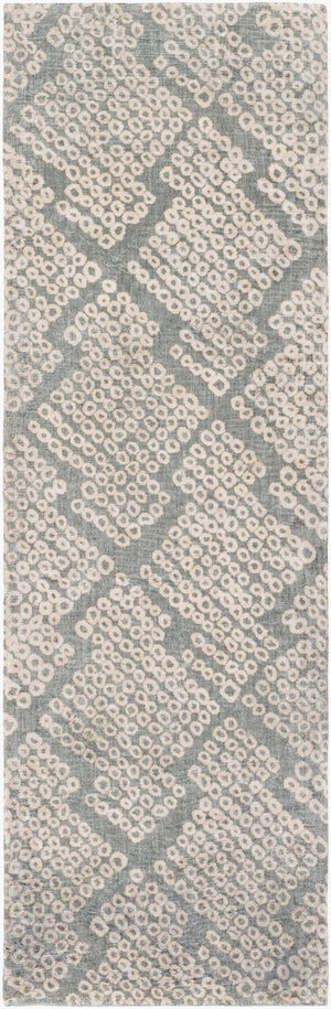 Surya Shibori Shb-8002 8' X 11' Hand Loomed Rug - Modern Viscose Design, Low Pile, Elegant Home Decor Dusty Sage Viscose Shb8003-268