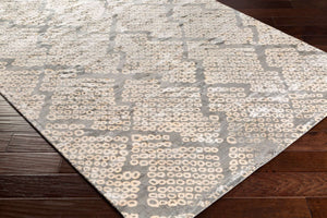 Surya Shibori Shb-8002 8' X 11' Hand Loomed Rug - Modern Viscose Design, Low Pile, Elegant Home Decor Dusty Sage Viscose Shb8003-268